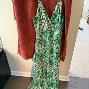 Lulu's Leafy Green Maxi Dress